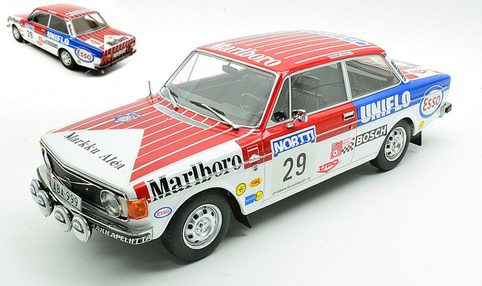 MODELLINO ModelCarGroup VOLVO 142 N.29 1000 LAKES RALLY 1973 ALEN-TOIVONEN 1:18 MODEL SCALE MCG18528 250506