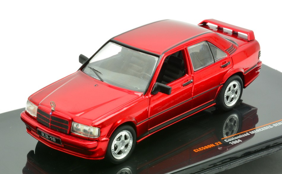 MODELLINO Ixo Model MERCEDES 190 E 2.3 16V 1984 RED 1:43 MODEL SCALE CLC580 250506