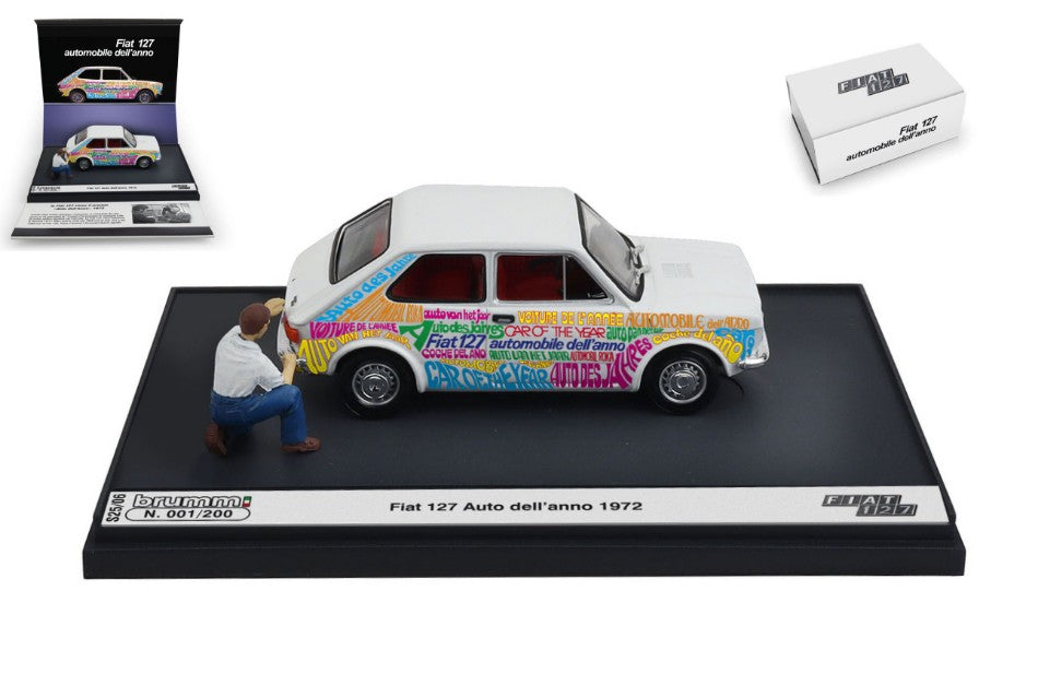 MODELLINO Brumm FIAT 127 1a SERIE 1971 AUTO DELL'ANNO 1972 1:43 MODEL SCALE BMS2506 250506