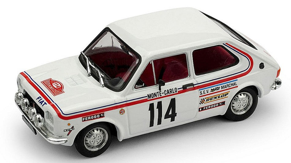 MODELLINO Brumm FIAT 127 N.114 ABANDON RALLY MONTE CARLO 1973 DONGUES-SAULIES 1:43 MODEL SCALE BM0551 250506