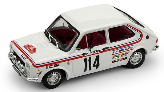MODELLINO Brumm FIAT 127 N.114 ABANDON RALLY MONTE CARLO 1973 DONGUES-SAULIES 1:43 MODEL SCALE BM0551 250506