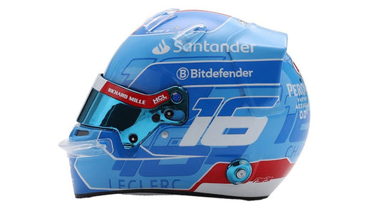 MODELLINO Looksmart HELMET CHARLES LECLERC TEAM FERRARI HP MIAMI GP 2024 1:5 MODEL SCALE LSHEL002 250506
