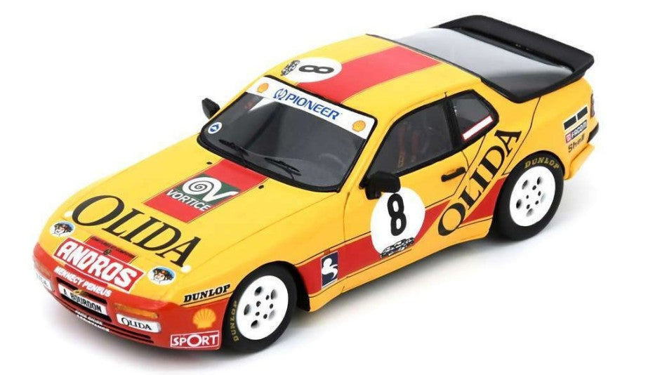 PORSCHE 944 TURBO CUP N.8 FRENCH CHAMPION 1988
ANDRE BOURDON 1:43 Scala 1:43 Spark Model