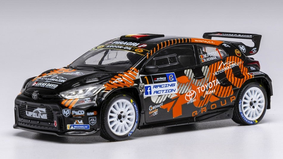 TOYOTA GR YARIS RALLY2 WM N.1 RALLY YPRES 2024 POTTY-HERMAN 1:43 Scala 1:43 Ixo Model