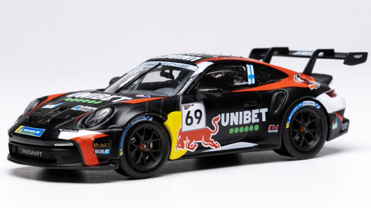 PORSCHE 911 GT3 CUP (992) N.69 PORSCHE CUP ZOLDER 2024 K.ROVANPERA 1:43 Scala 1:43 Ixo Model