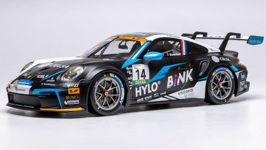 PORSCHE 911 GT3 CUP N.14 PORSCHE CUP OSCHERSLEBEN 2024 R.DE HAAN 1:18
 Scala 1:18 Ixo Model