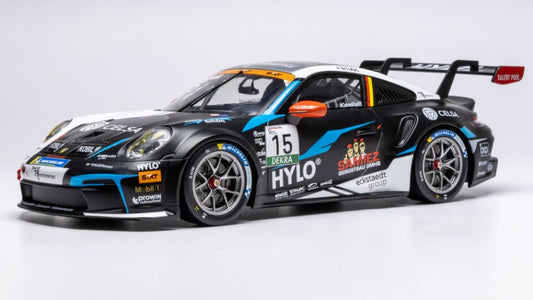 PORSCHE 911 GT3 CUP N.15 PORSCHE CUP OSCHERSLEBEN 2024 J.STIAK 1:18
 Scala 1:18 Ixo Model