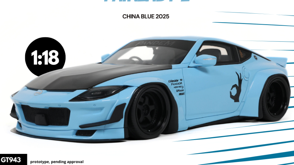 PANDEM NISSAN FAIRLADY Z CHINA 2025 BLUE 1:18 Scala 1:18 GT Spirit