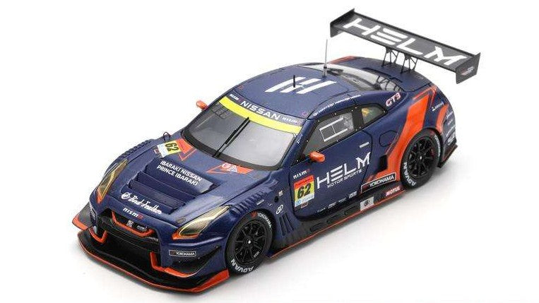 HELM MOTORSPORTS GT-R N.62 SUPER GT300 2024 HIRATE-HIRAKI-R.HIRAKI 1:43 Scala 1:43 Spark Model