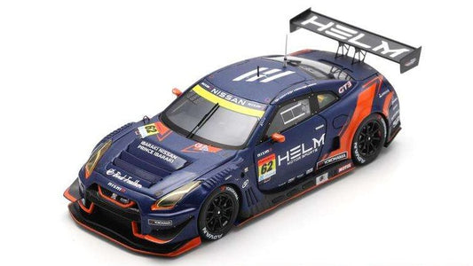 HELM MOTORSPORTS GT-R N.62 SUPER GT300 2024 HIRATE-HIRAKI-R.HIRAKI 1:43 Scala 1:43 Spark Model