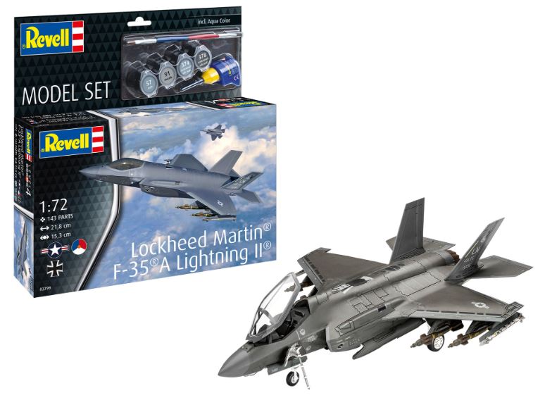 MODEL SET LOCKEED MARTIN F-35 A LIGHTNING II KIT 1:72 Scala 1:72 Revell