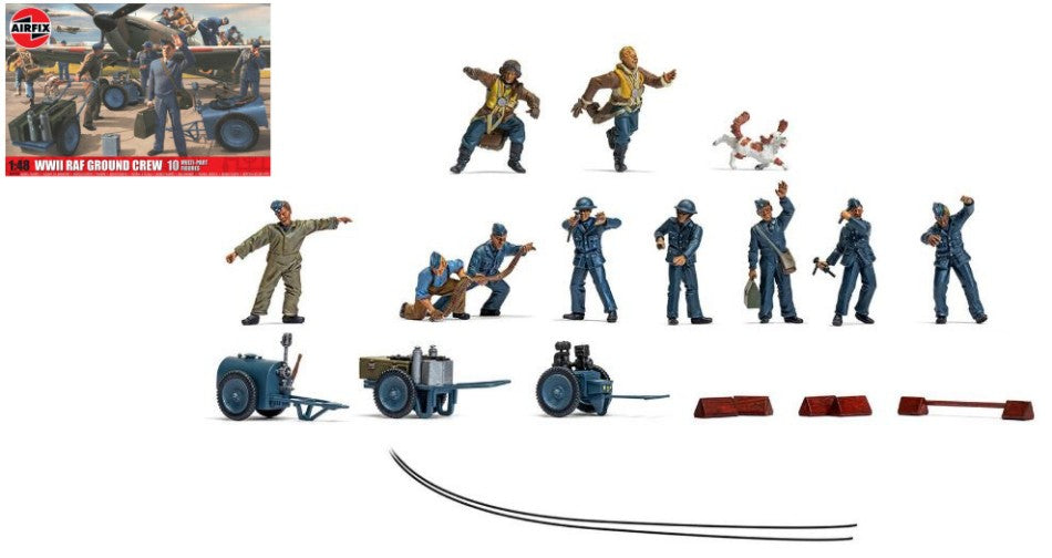 WWII RAF GROUND CREW KIT 1:48 Scala 1:48 Airfix