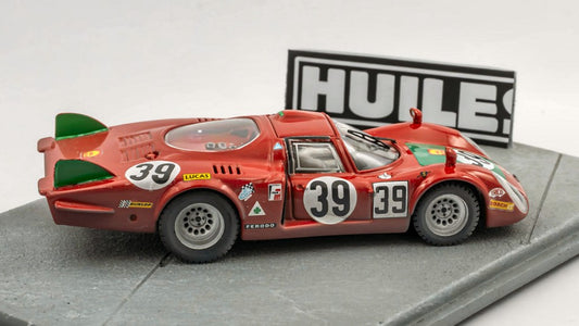 ALFA ROMEO 33.2 N.39 24 H LE MANS 1968 IGNAZIO GIUNTI DIORAMA 1:43 Scala 1:43 Best Model
