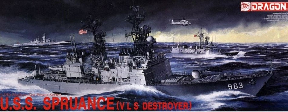 U.S.S. SPRUANCE DDG-963 KIT 1:350 Scale Varie Dragon