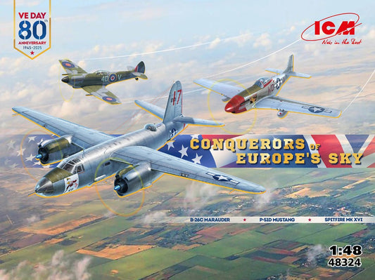 CONQUERORS OF EUROPE'S SKY KIT 1:48 Scala 1:48 ICM