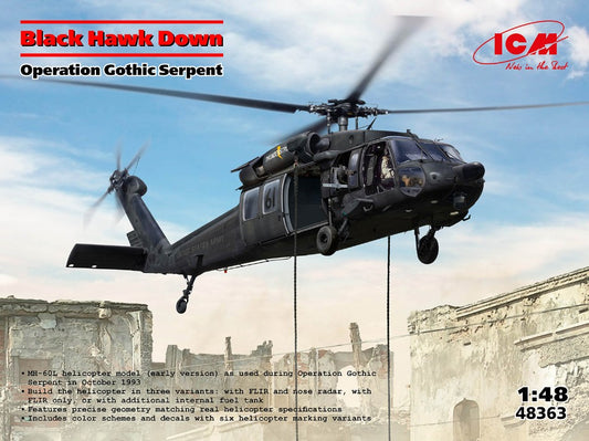 BLACK HAWK DOWN OPERATION GOTHIC KIT 1:48 Scala 1:72 ICM