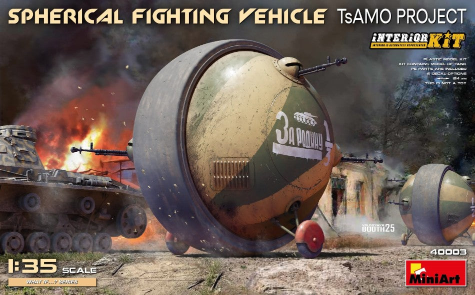 SPHERICAL FIGHTING VEHICLE (TsAMO Project) INTERIOR KIT 1:35 Scala 1:35 Miniart