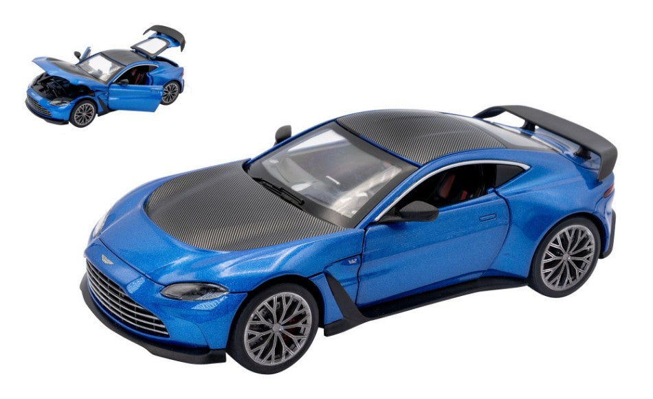 ASTON MARTIN V12 VANTAGE BLUE/CARBON 1:24 Scala 1:24 RE.EL.Toys
