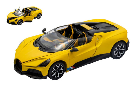 BUGATTI MISTRAL MATT YELLOW 1:32 Scala 1:32 RE.EL.Toys