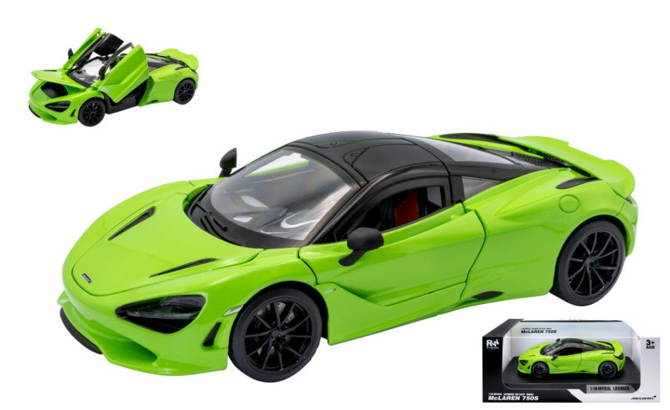 MC LAREN 750S ACID GREEN 1:18 Scala 1:18 RE.EL.Toys