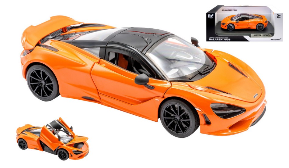 MC LAREN 750S ORANGE 1:18 Scala 1:18 RE.EL.Toys