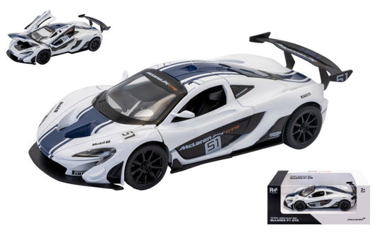 MC LAREN P1 GTR N.51 WHITE 1:24 Scala 1:24 RE.EL.Toys
