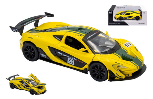 MC LAREN P1 GTR N.51 YELLOW/GREEN 1:24 Scala 1:24 RE.EL.Toys
