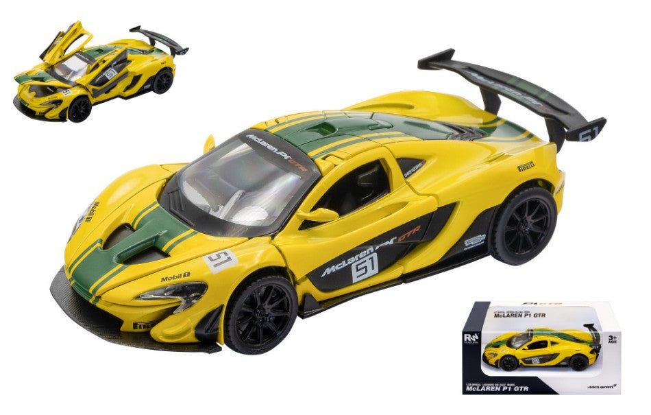 MC LAREN P1 GTR N.51 YELLOW 1:32 Scala 1:32 RE.EL.Toys