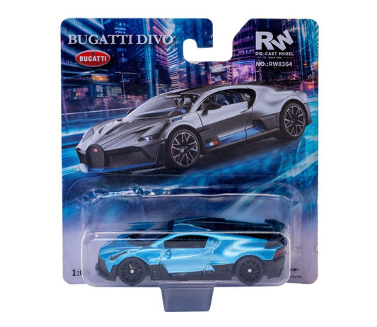 BUGATTI DIVO METALLIC BLUE BLISTER 1:64 Scala 1:64 RE.EL.Toys