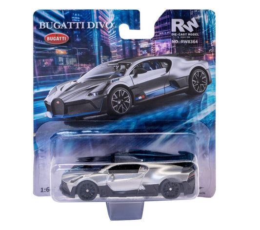 BUGATTI DIVO METALLIC GREY BLISTER 1:64 Scala 1:64 RE.EL.Toys