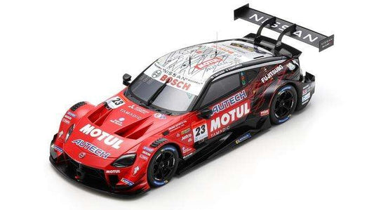 MOTUL AUTECH N.23 SUPER GT500 2023 T.MATSUDA-R.QUINTARELLI 1:18 Scala 1:18 Spark Model