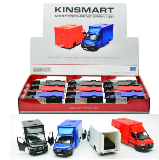 MERCEDES SPRINTER COL.ASS. cm 12,5 1:48 Scale Varie Kinsmart