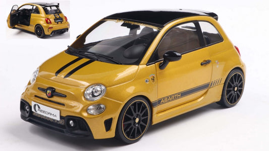 FIAT NUOVA 500 ABARTH 595 2022 MET.YELLOW/BLACK 1:18 Scala 1:18 Solido