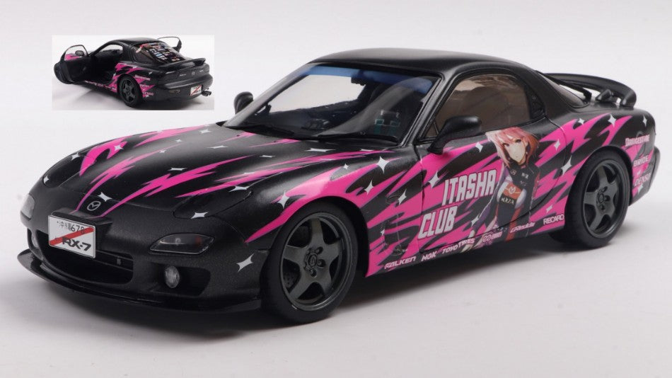 MAZDA RX-7 (FD3RS) WORKS ITASHA COUPE 1999 BLACK/VIOLET 1:18 Scala 1:18 Solido