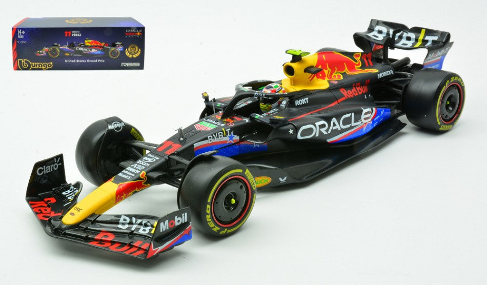 RED BULL RB19 N.11 SERGIO PEREZ 2023 AUSTIN GP 1:24 Scala 1:24 Burago