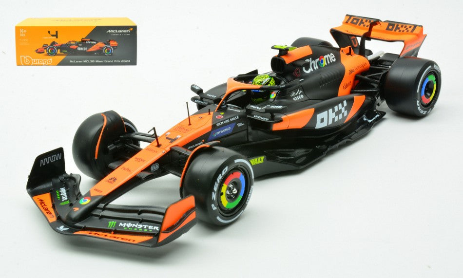 MC LAREN MCL38 N.4 LANDO NORRIS 2024 1:24 Scala 1:24 Burago