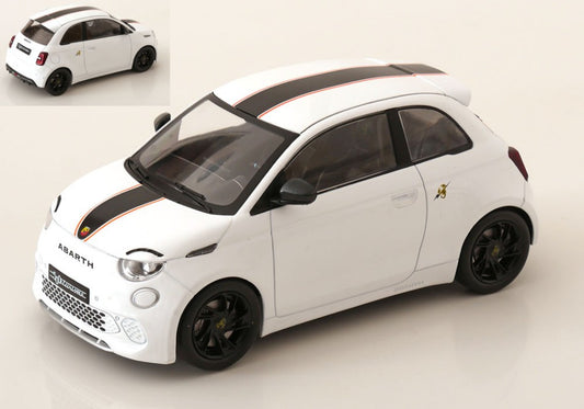 FIAT 500e ABARTH 2024 WHITE 1:18 Scala 1:18 ModelCarGroup