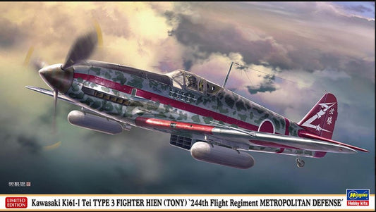 KAWASAKI Ki61-I Tei TYPE 3 FIGHTER METROPOLITAN DEFENSE KIT 1:48 Scala 1:48 Hasegawa