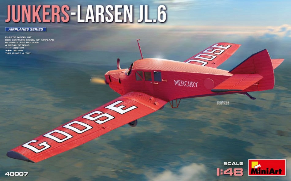 JUNKERS-LARSEN JL6 KIT 1:48 Scala 1:48 Miniart