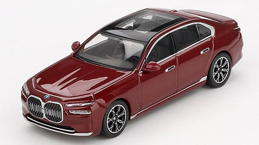 BMW I7 XDRIVE 60 2023 AVENTURIN RED 1:64 Scala 1:64 Mini GT