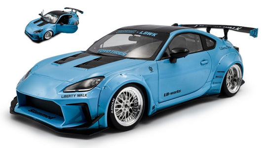 TOYOTA GR86 LBWK BODY KIT COUPE 2024 BABY BLUE 1:18 Scala 1:18 Solido