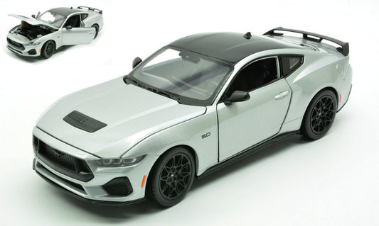 FORD MUSTANG GT 2024 SILVER 1:25 Scala 1:24 Welly