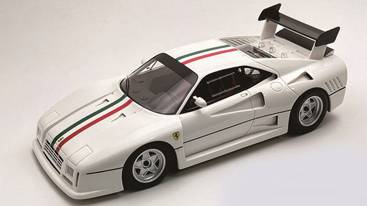 FERRARI 288 GTO EVOLUZIONE 1985 WHITE/ITALIAN FLAG STRIPE 1:18 Scala 1:18 Tecnomodel