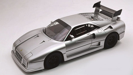 FERRARI 288 GTO EVOLUZIONE 1985 NURBURGRING SILVER/BLACK WHEELS 1:18 Scala 1:18 Tecnomodel