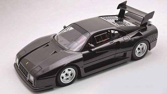 FERRARI 288 GTO EVOLUZIONE 1985 MET.BLACK/SILVER WHEELS 1:18 Scala 1:18 Tecnomodel