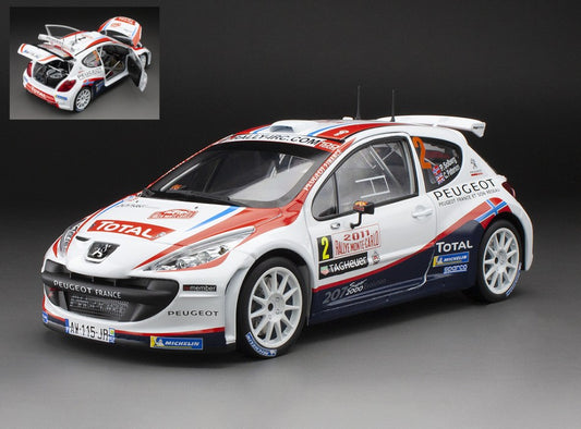 PEUGEOT 207 S2000 N.2 RALLY AUTOM.MONTE CARLO 2011 SOLBERG-PATTERS.1:18 Scala 1:18 SunStar