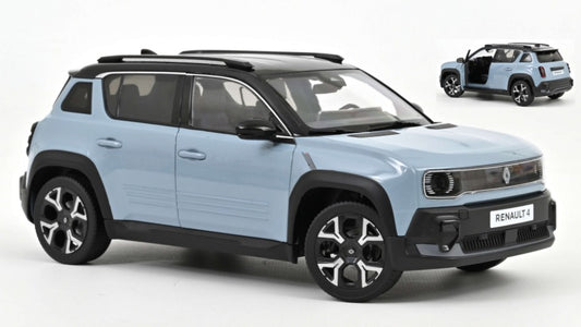 RENAULT 4 E-TECH 100% ELECTRIC 2025 CLOUD BLUE 1:18 Scala 1:18 Norev