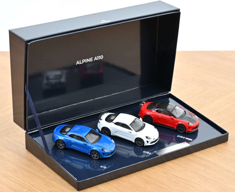GIFT BOX ALPINE A110 2025 FRENCH FLAG COLORS 1:43 Scala 1:43 Norev