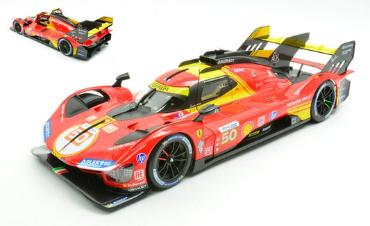 FERRARI 499P N.50 WINNER 24 H LE MANS 2024 FUOCO-NIELSEN-MOLINA 1:18 Scala 1:18 Burago