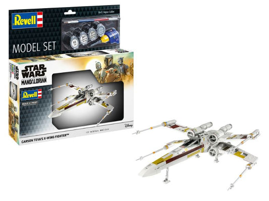 CARSON TEVA'S X-WING FIGHTER: THE MANDALORI MODEL SET KIT 1:57 Scale Varie Revell